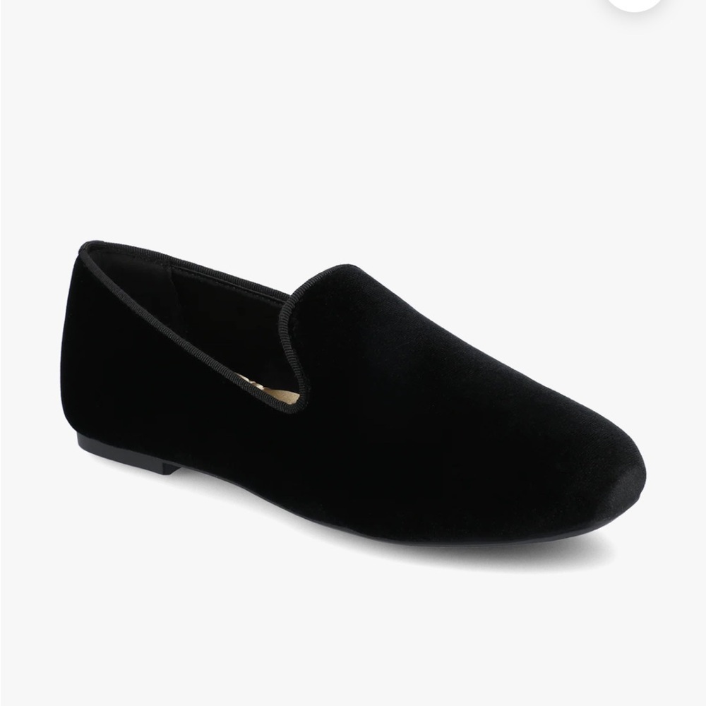 Birdies Women’s Starling Black Velvet Flat Loafers Size 6 Office Whimsigoth